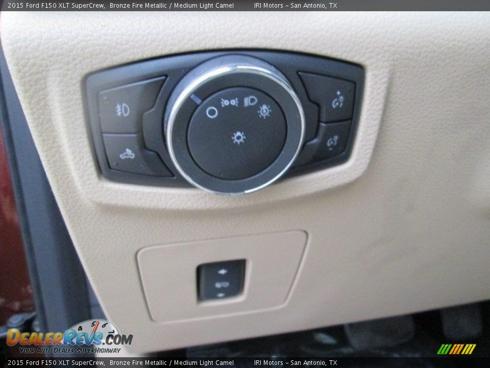 2015 Ford F150 XLT SuperCrew Bronze Fire Metallic / Medium Light Camel Photo #32
