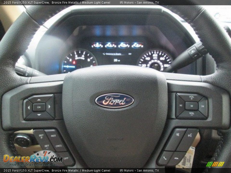 2015 Ford F150 XLT SuperCrew Bronze Fire Metallic / Medium Light Camel Photo #34