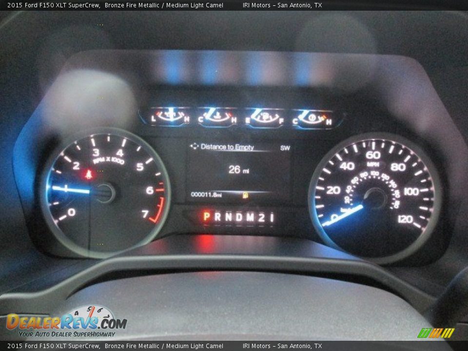 2015 Ford F150 XLT SuperCrew Bronze Fire Metallic / Medium Light Camel Photo #35