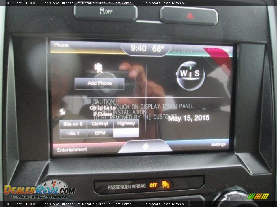 2015 Ford F150 XLT SuperCrew Bronze Fire Metallic / Medium Light Camel Photo #36