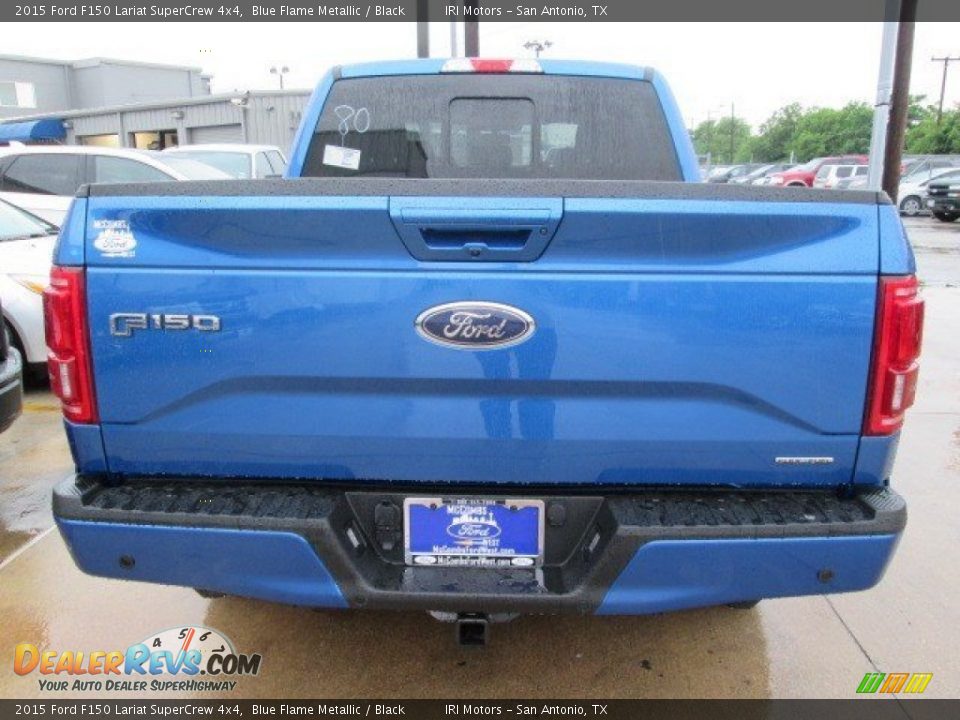 2015 Ford F150 Lariat SuperCrew 4x4 Blue Flame Metallic / Black Photo #19