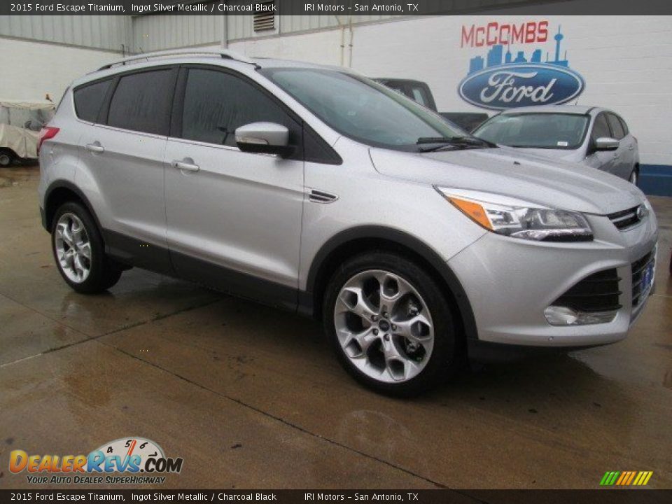 2015 Ford Escape Titanium Ingot Silver Metallic / Charcoal Black Photo #1
