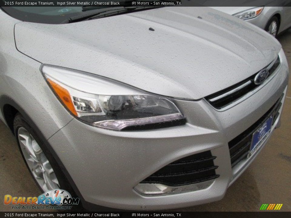 2015 Ford Escape Titanium Ingot Silver Metallic / Charcoal Black Photo #2