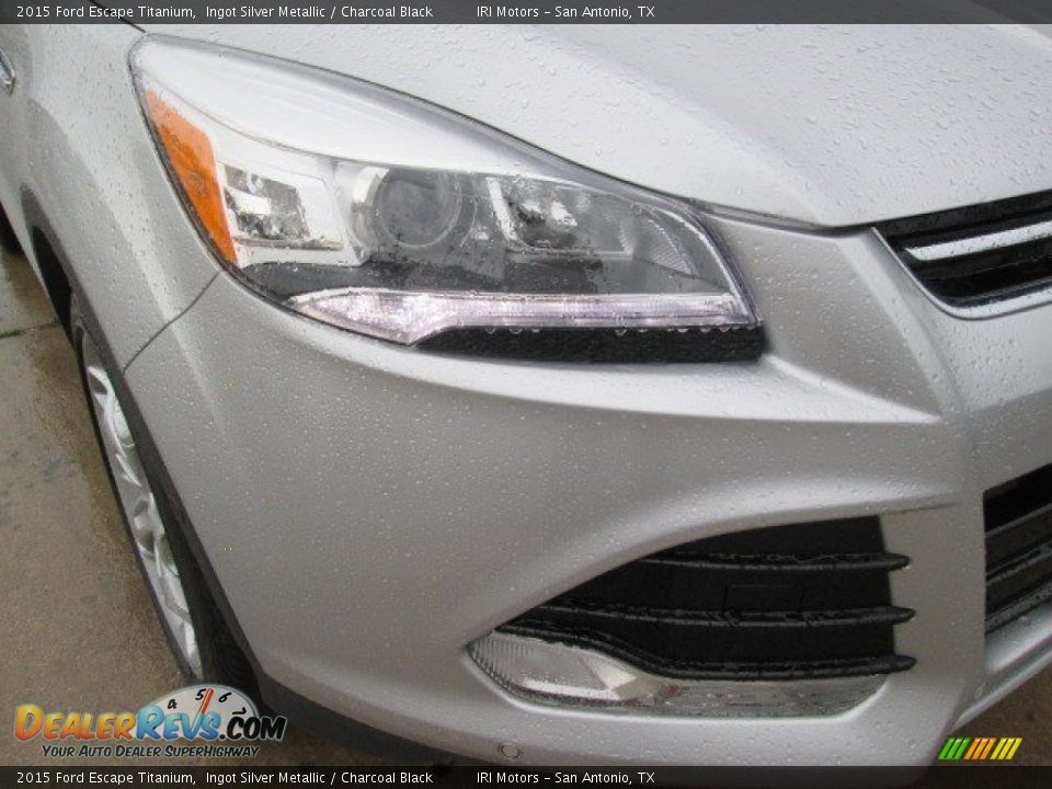 2015 Ford Escape Titanium Ingot Silver Metallic / Charcoal Black Photo #3