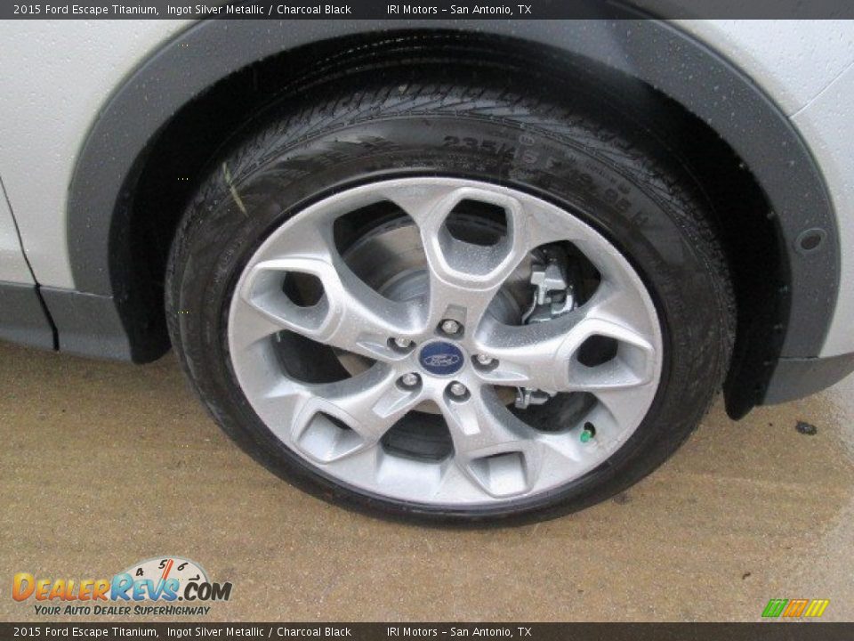 2015 Ford Escape Titanium Ingot Silver Metallic / Charcoal Black Photo #4