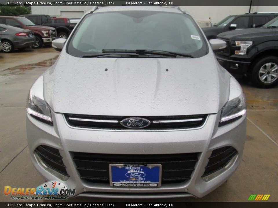2015 Ford Escape Titanium Ingot Silver Metallic / Charcoal Black Photo #7