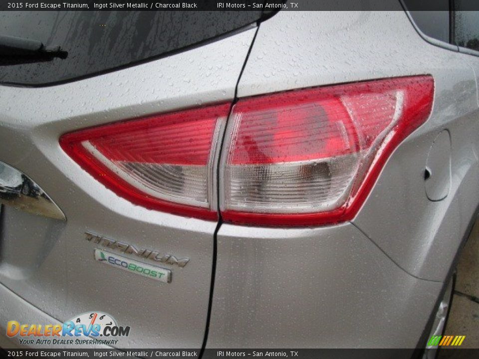 2015 Ford Escape Titanium Ingot Silver Metallic / Charcoal Black Photo #12