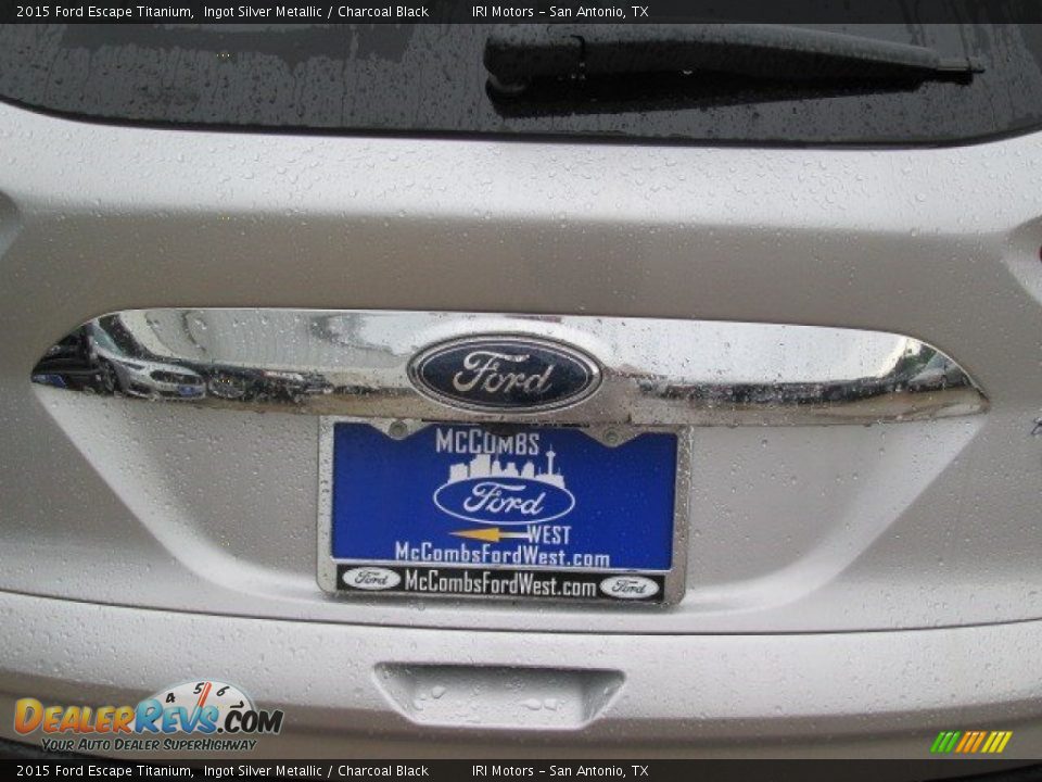 2015 Ford Escape Titanium Ingot Silver Metallic / Charcoal Black Photo #14