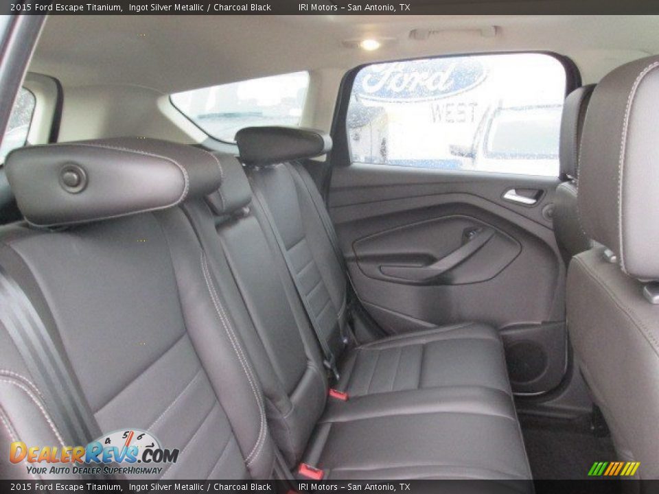 2015 Ford Escape Titanium Ingot Silver Metallic / Charcoal Black Photo #19