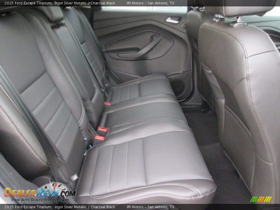 2015 Ford Escape Titanium Ingot Silver Metallic / Charcoal Black Photo #20