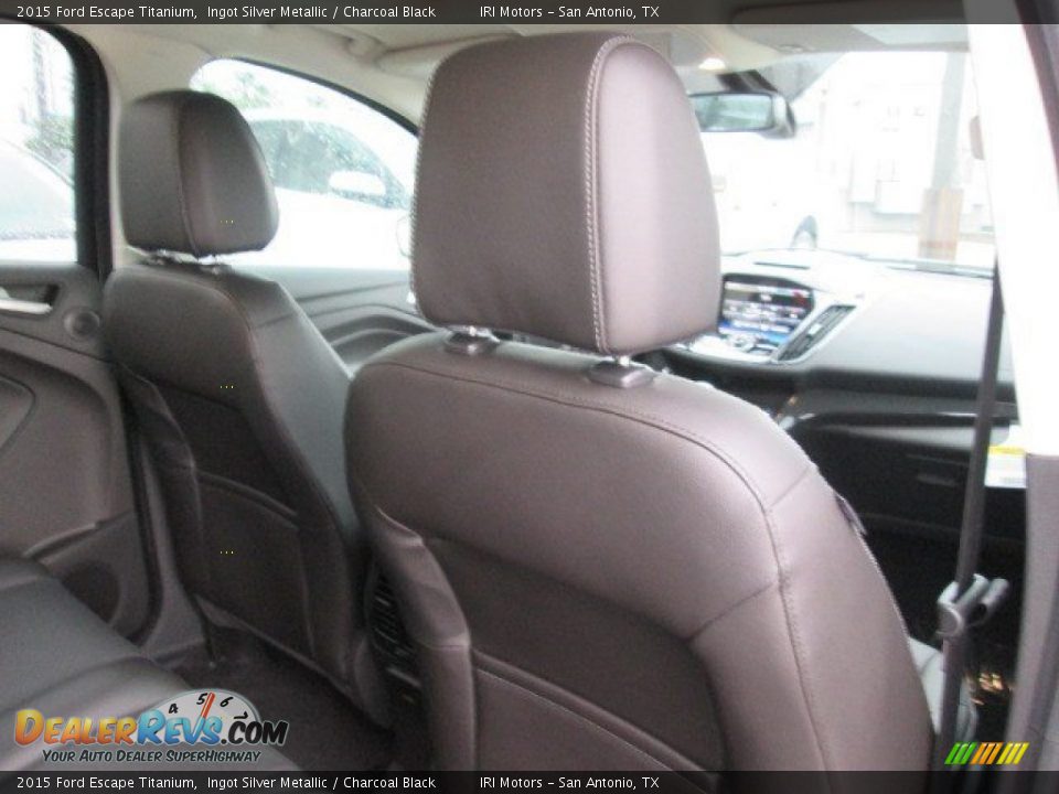 2015 Ford Escape Titanium Ingot Silver Metallic / Charcoal Black Photo #21