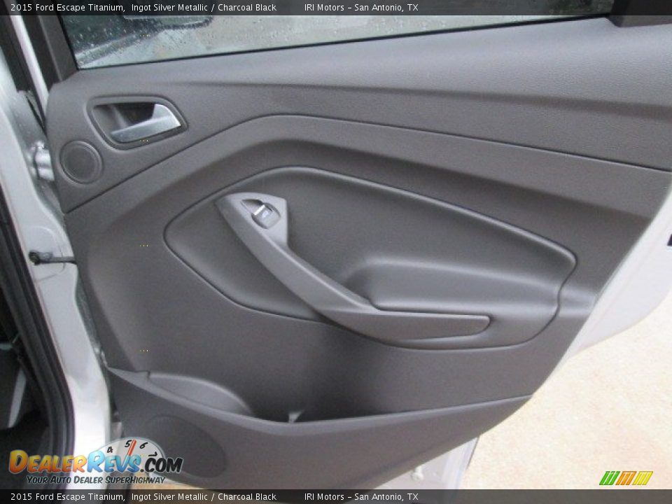 2015 Ford Escape Titanium Ingot Silver Metallic / Charcoal Black Photo #23
