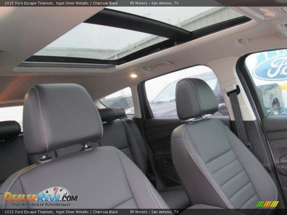 2015 Ford Escape Titanium Ingot Silver Metallic / Charcoal Black Photo #26