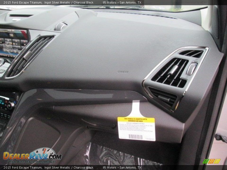2015 Ford Escape Titanium Ingot Silver Metallic / Charcoal Black Photo #29