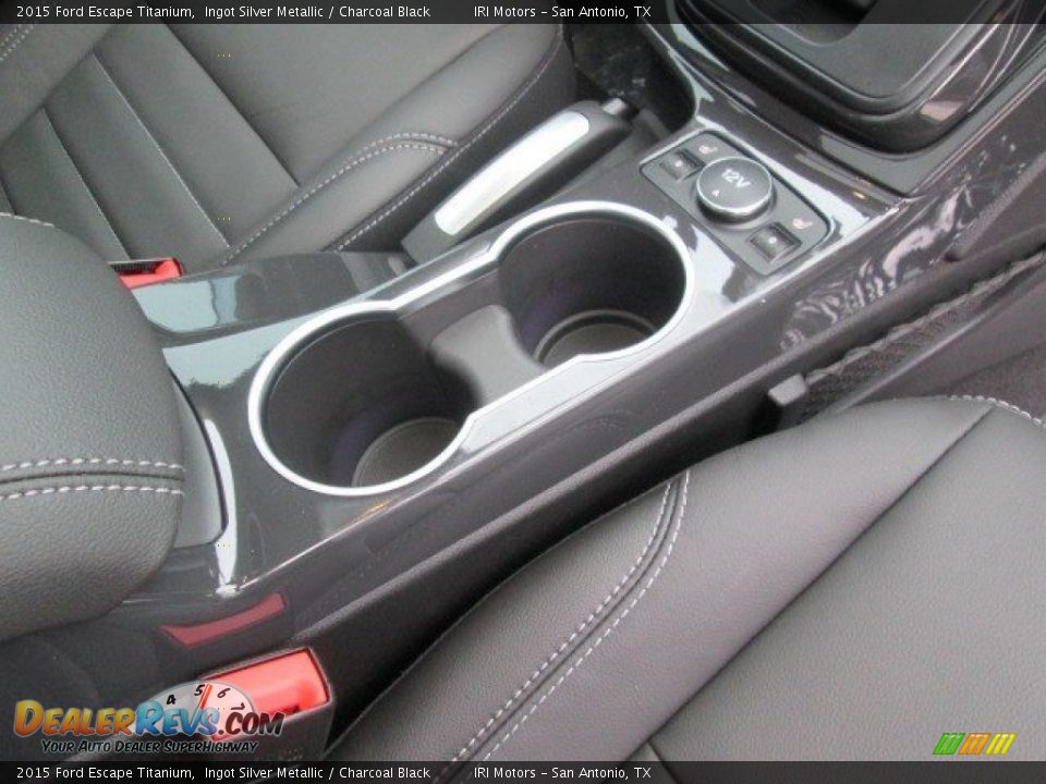 2015 Ford Escape Titanium Ingot Silver Metallic / Charcoal Black Photo #31