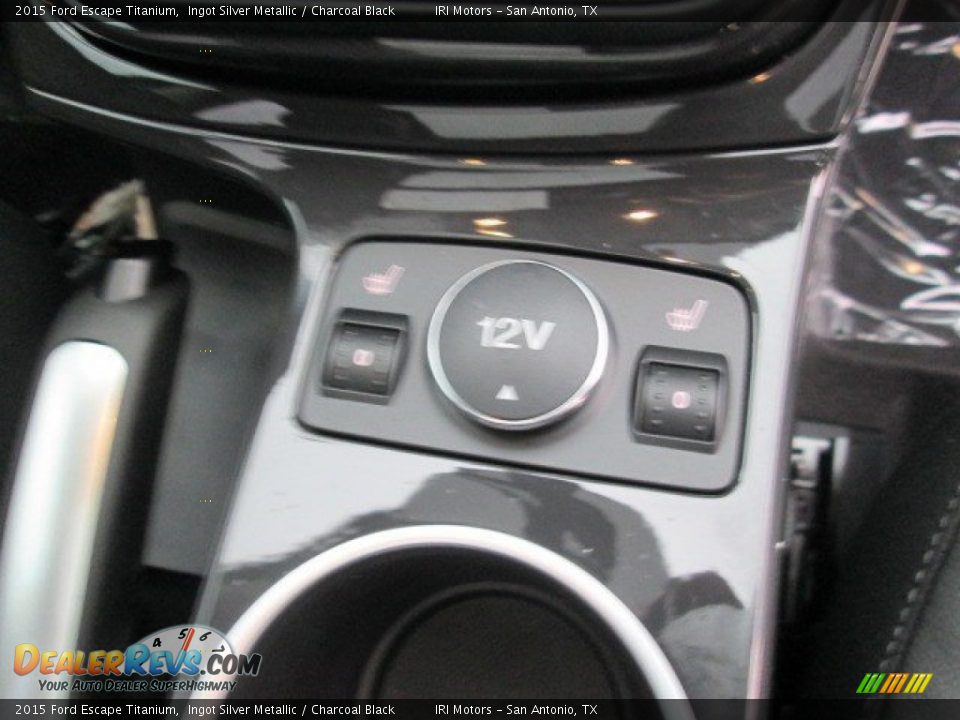 2015 Ford Escape Titanium Ingot Silver Metallic / Charcoal Black Photo #32