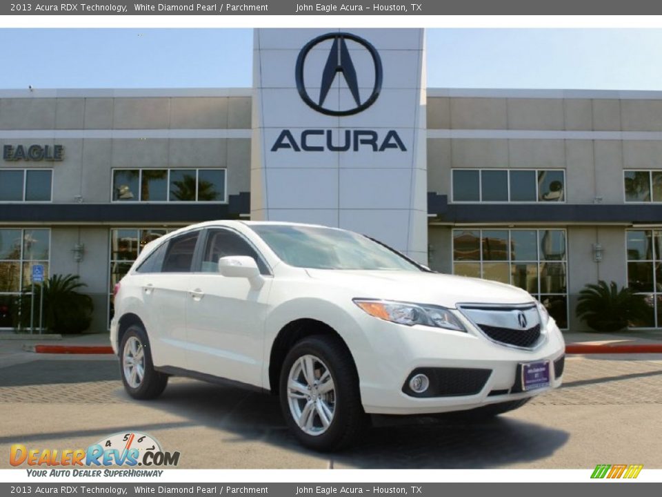 2013 Acura RDX Technology White Diamond Pearl / Parchment Photo #1