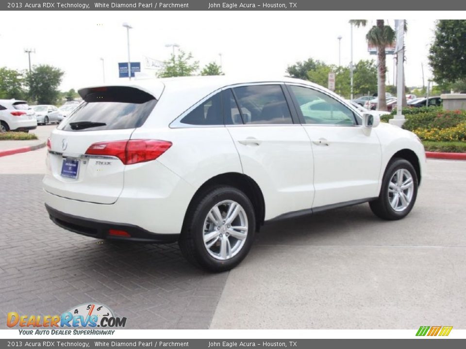 2013 Acura RDX Technology White Diamond Pearl / Parchment Photo #3