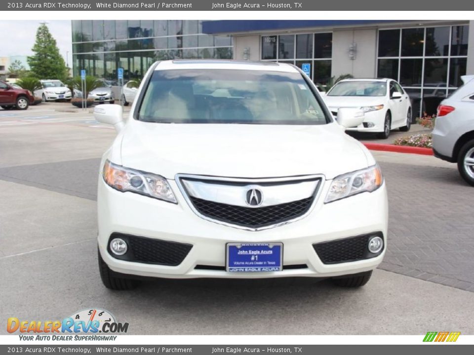 2013 Acura RDX Technology White Diamond Pearl / Parchment Photo #7