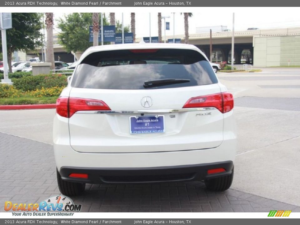2013 Acura RDX Technology White Diamond Pearl / Parchment Photo #8