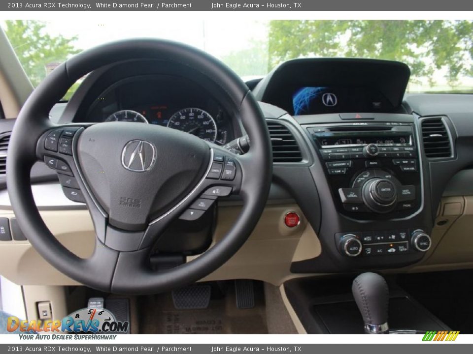 2013 Acura RDX Technology White Diamond Pearl / Parchment Photo #9