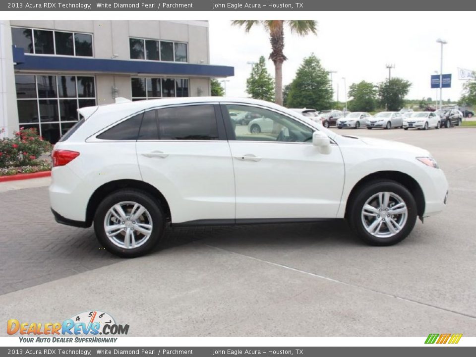 2013 Acura RDX Technology White Diamond Pearl / Parchment Photo #12