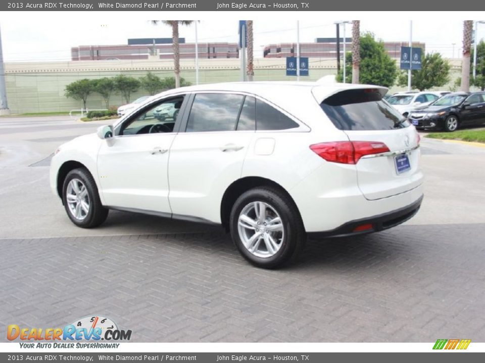 2013 Acura RDX Technology White Diamond Pearl / Parchment Photo #13