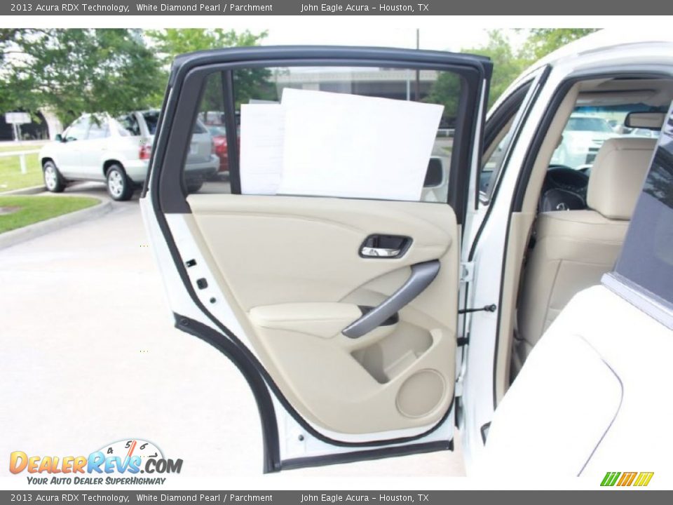 2013 Acura RDX Technology White Diamond Pearl / Parchment Photo #16
