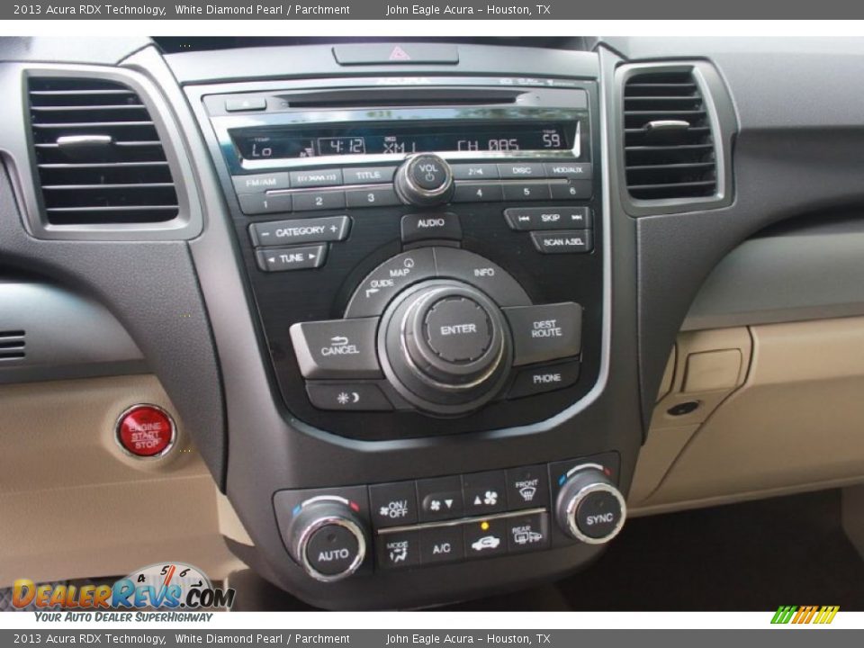 2013 Acura RDX Technology White Diamond Pearl / Parchment Photo #35