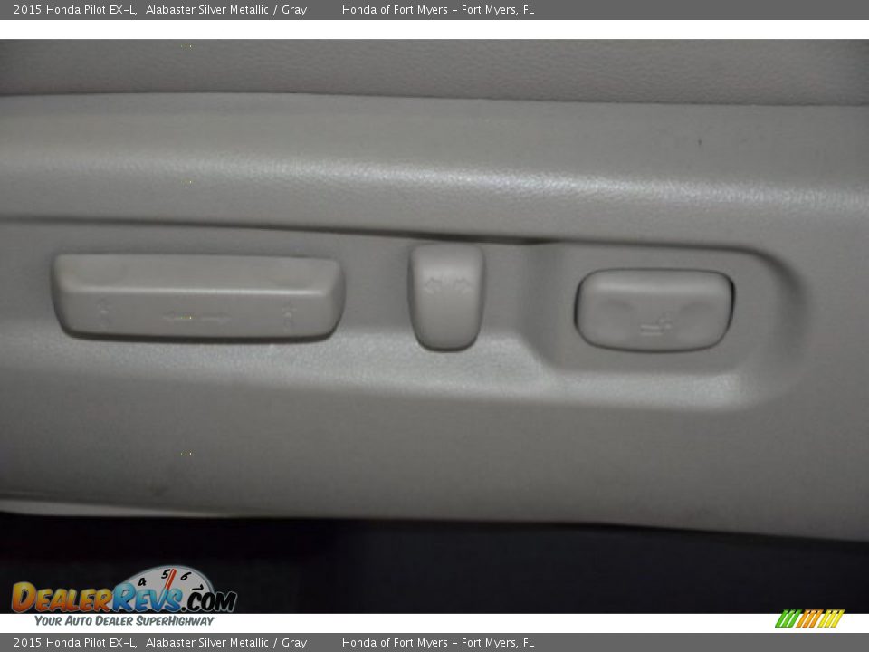2015 Honda Pilot EX-L Alabaster Silver Metallic / Gray Photo #11