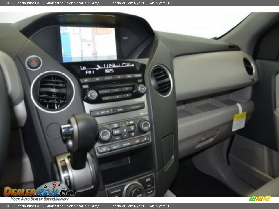 2015 Honda Pilot EX-L Alabaster Silver Metallic / Gray Photo #13