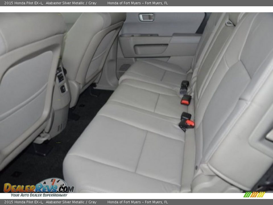 2015 Honda Pilot EX-L Alabaster Silver Metallic / Gray Photo #22