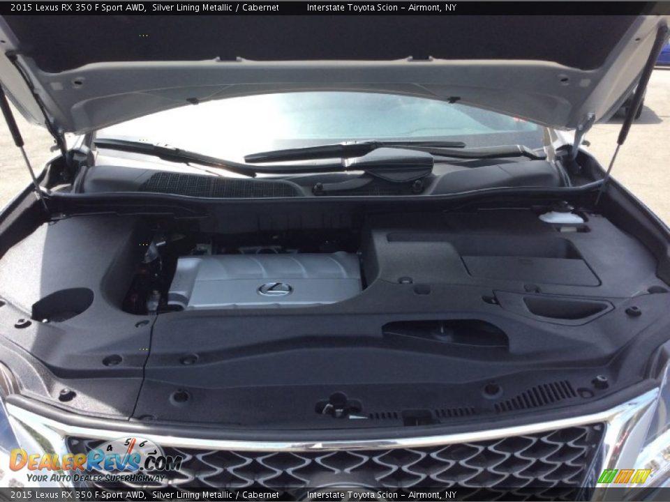 2015 Lexus RX 350 F Sport AWD Silver Lining Metallic / Cabernet Photo #25