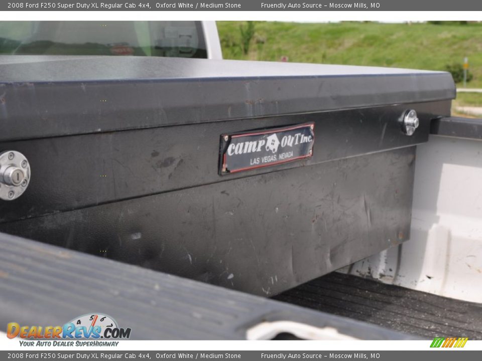 2008 Ford F250 Super Duty XL Regular Cab 4x4 Oxford White / Medium Stone Photo #13