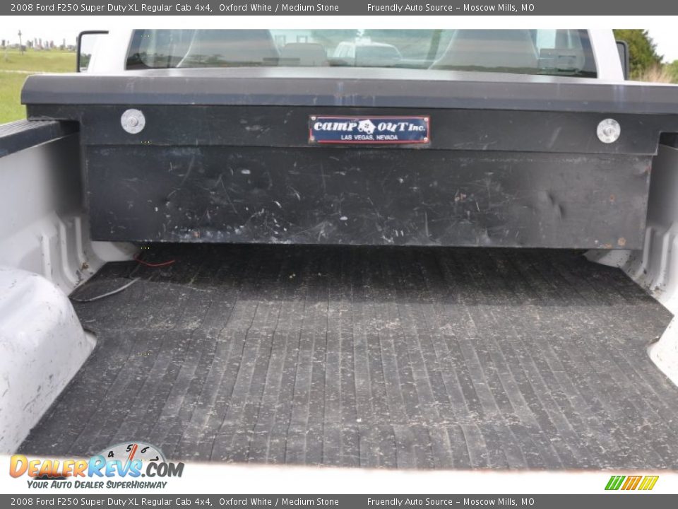 2008 Ford F250 Super Duty XL Regular Cab 4x4 Oxford White / Medium Stone Photo #14