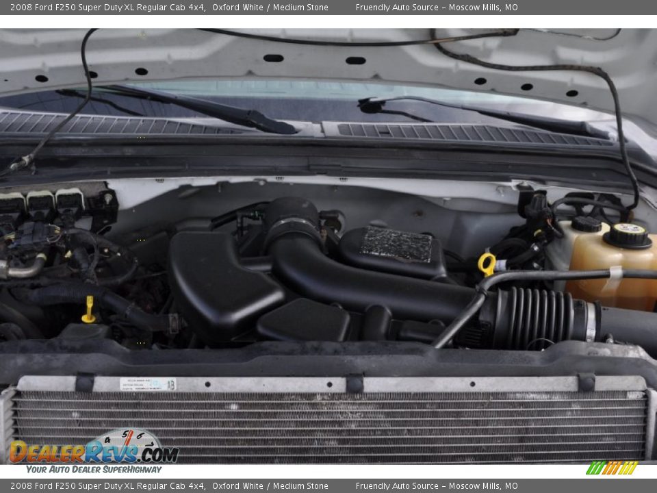 2008 Ford F250 Super Duty XL Regular Cab 4x4 Oxford White / Medium Stone Photo #19