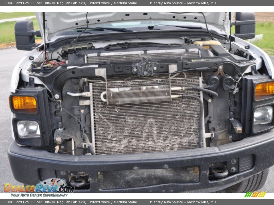 2008 Ford F250 Super Duty XL Regular Cab 4x4 Oxford White / Medium Stone Photo #20