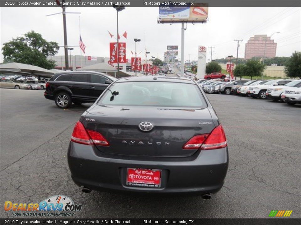 2010 Toyota Avalon Limited Magnetic Gray Metallic / Dark Charcoal Photo #6