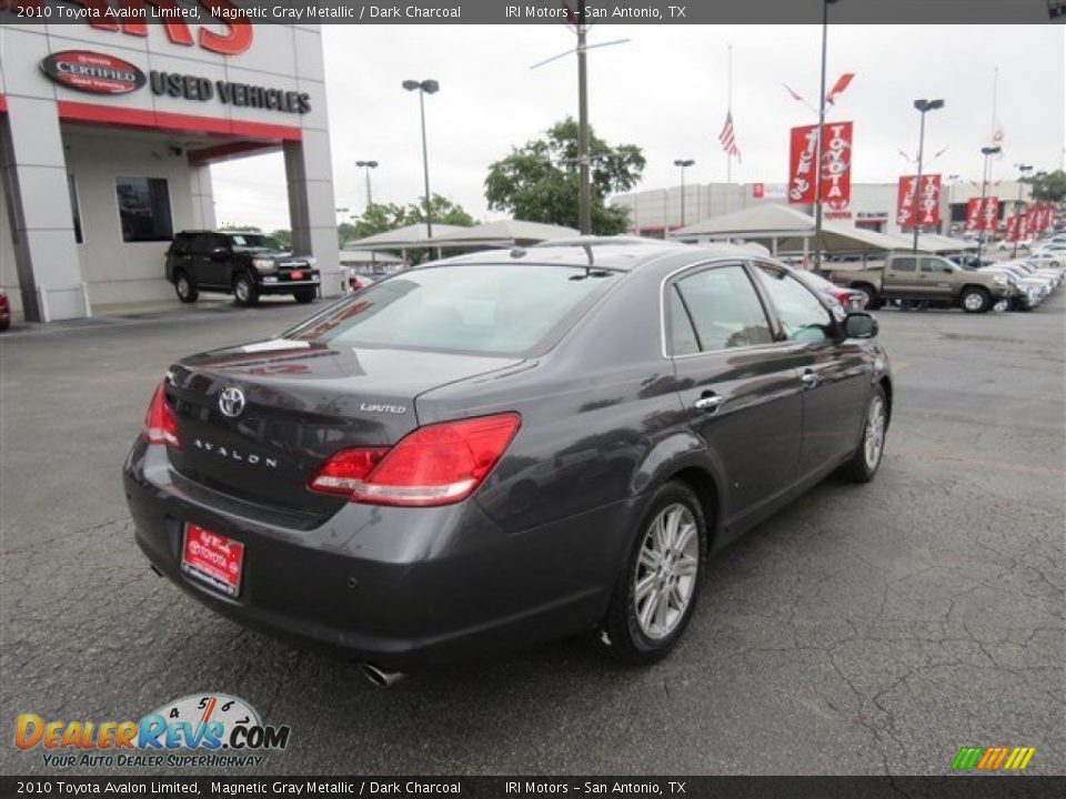 2010 Toyota Avalon Limited Magnetic Gray Metallic / Dark Charcoal Photo #7