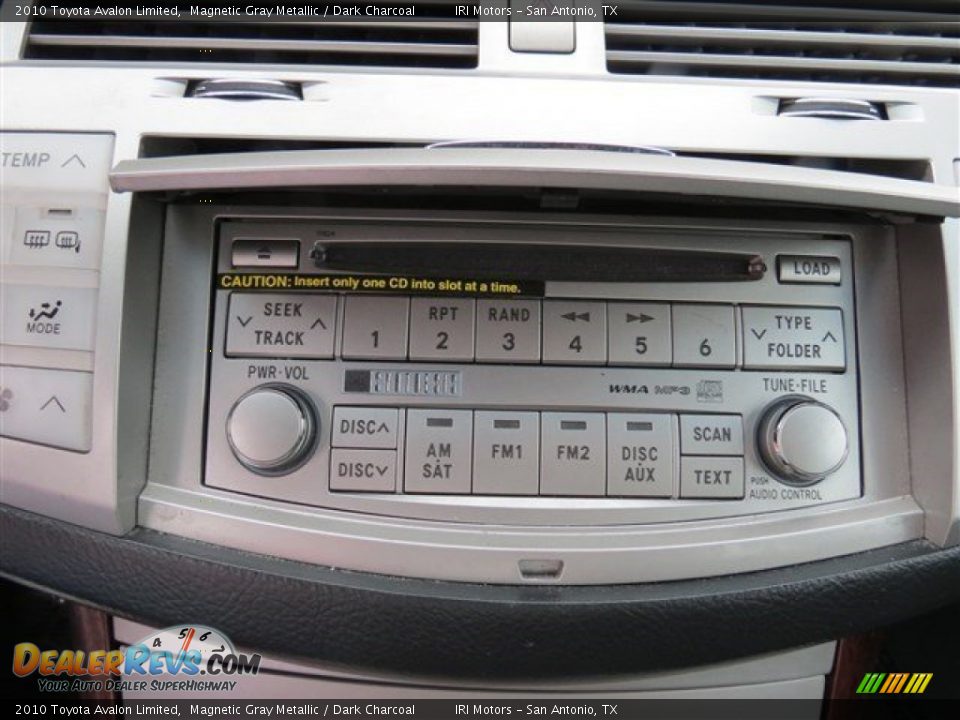 2010 Toyota Avalon Limited Magnetic Gray Metallic / Dark Charcoal Photo #17