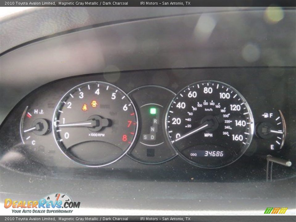 2010 Toyota Avalon Limited Magnetic Gray Metallic / Dark Charcoal Photo #23