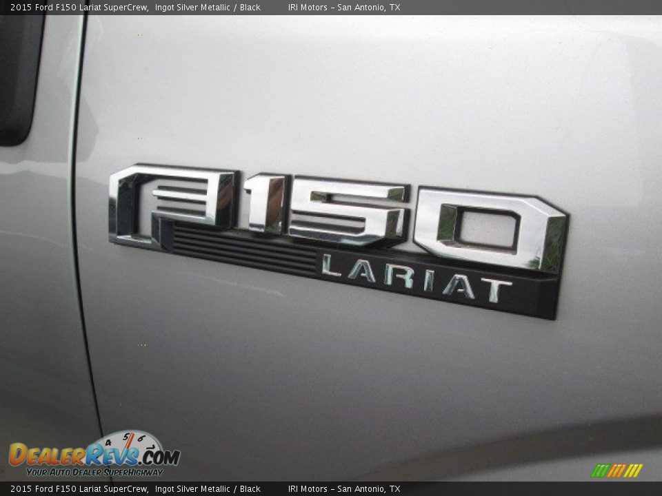 2015 Ford F150 Lariat SuperCrew Ingot Silver Metallic / Black Photo #4