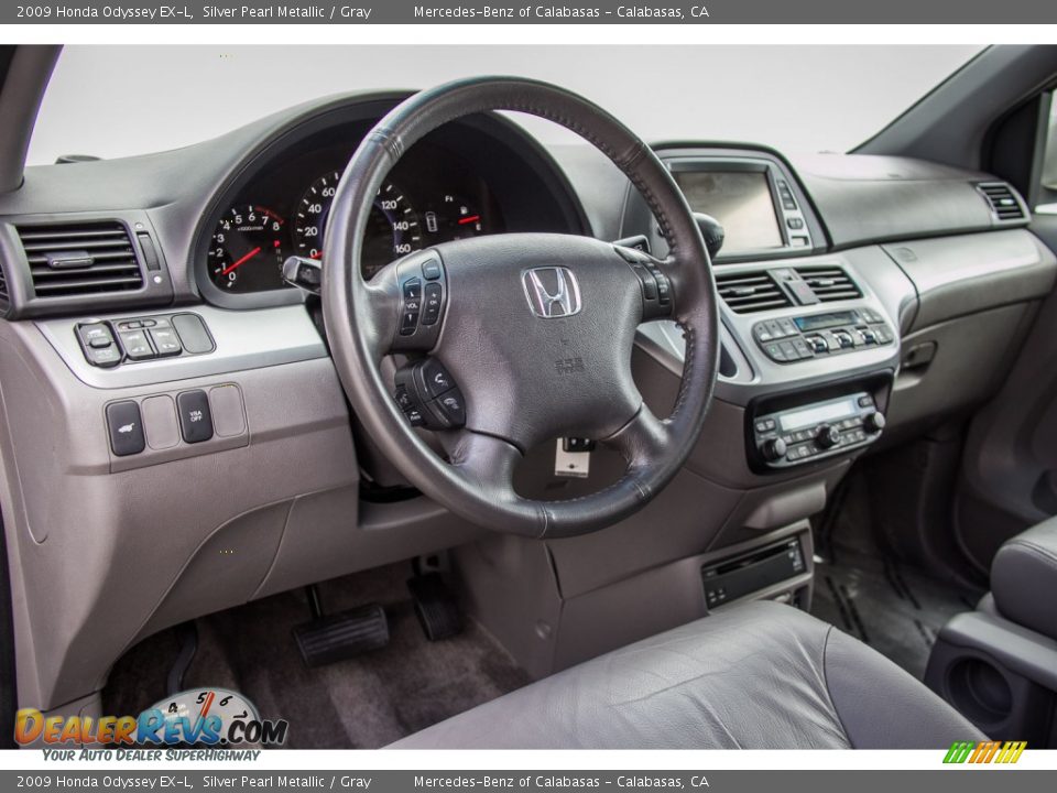 2009 Honda Odyssey EX-L Silver Pearl Metallic / Gray Photo #20