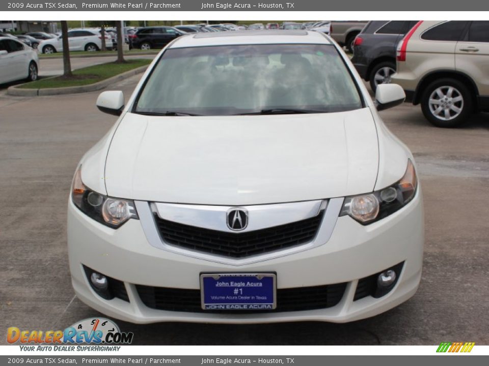 2009 Acura TSX Sedan Premium White Pearl / Parchment Photo #5