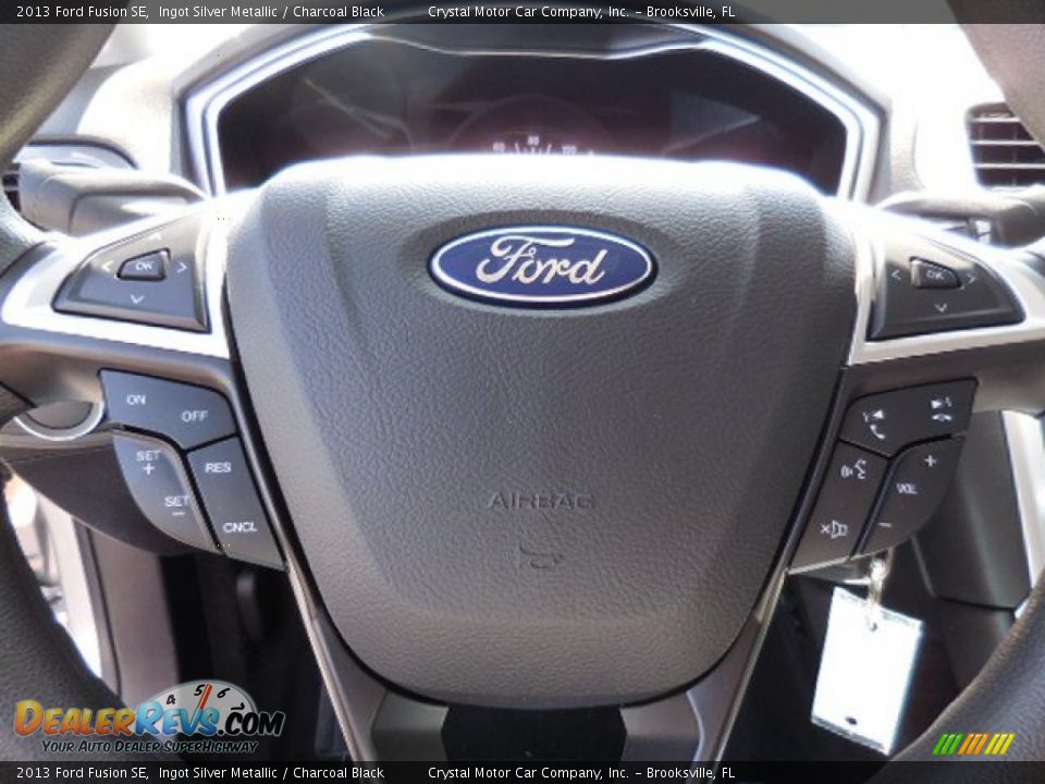 2013 Ford Fusion SE Ingot Silver Metallic / Charcoal Black Photo #19