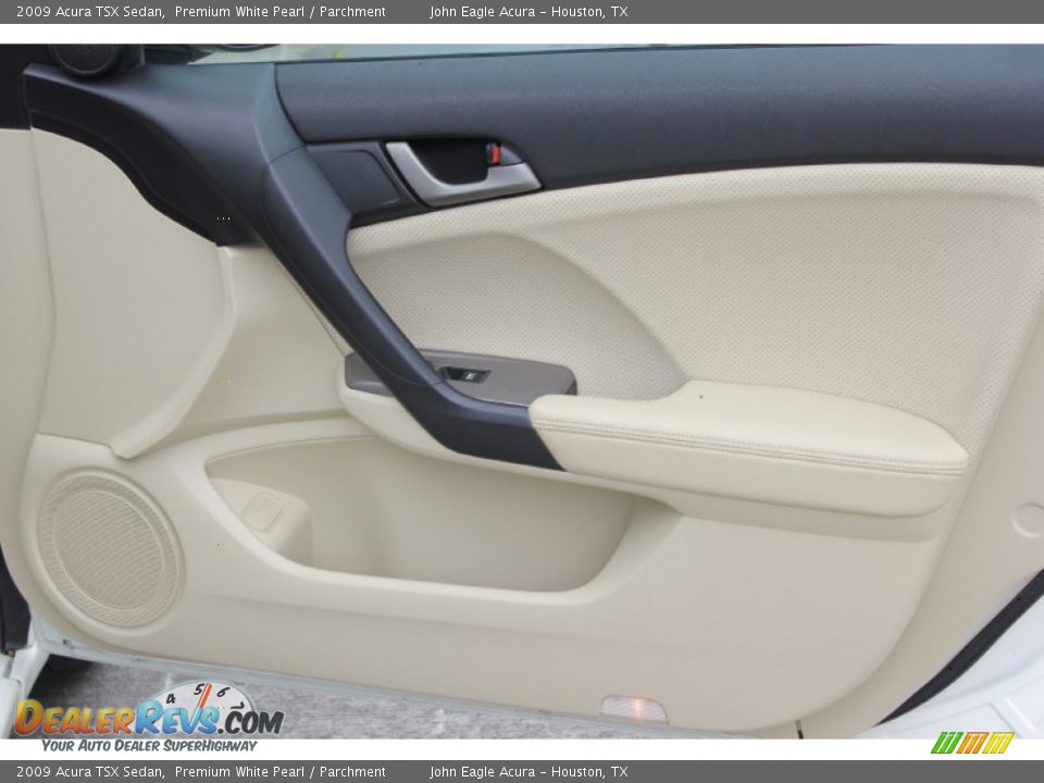 2009 Acura TSX Sedan Premium White Pearl / Parchment Photo #21