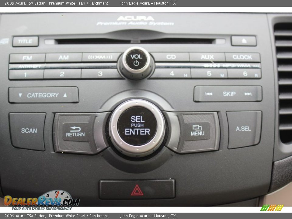 2009 Acura TSX Sedan Premium White Pearl / Parchment Photo #29