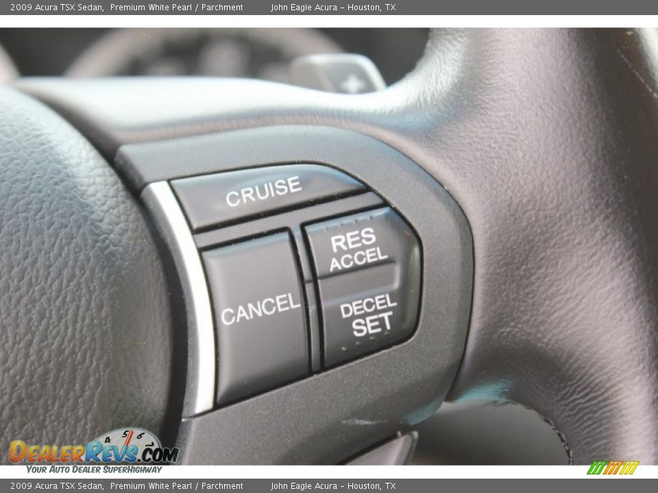 2009 Acura TSX Sedan Premium White Pearl / Parchment Photo #35