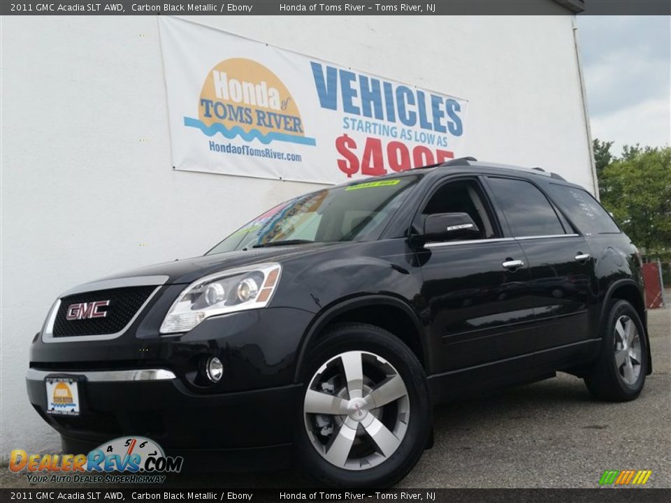 2011 GMC Acadia SLT AWD Carbon Black Metallic / Ebony Photo #1