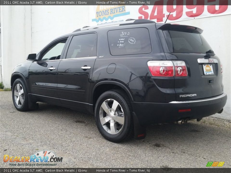 2011 GMC Acadia SLT AWD Carbon Black Metallic / Ebony Photo #4